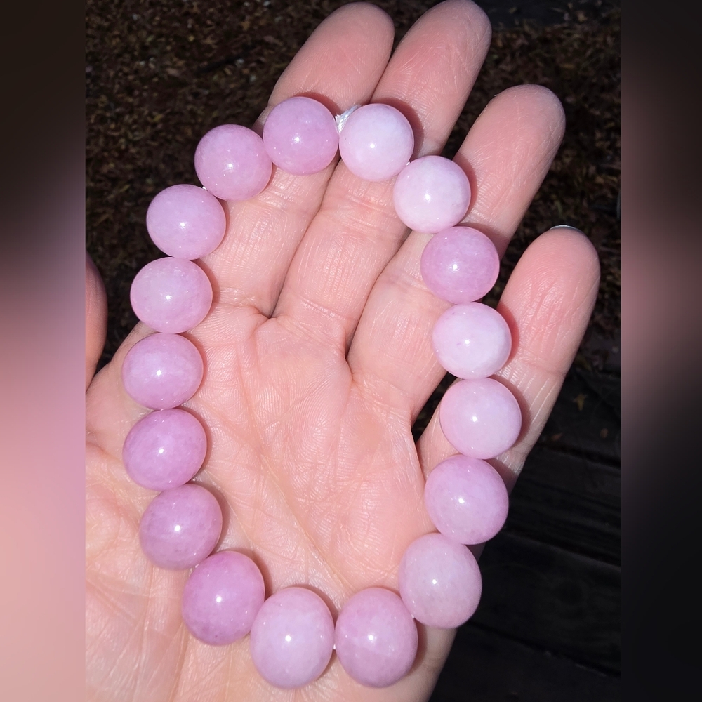 12mm Kunzite Bracelet ON SALE - Picture 5 of 7